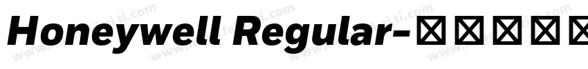 Honeywell Regular字体转换